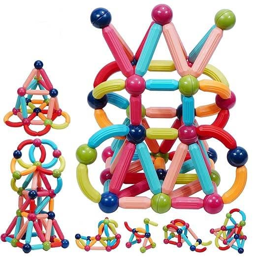 Magnetic Stick Building Blocks Brain Games for Kids - 52pc