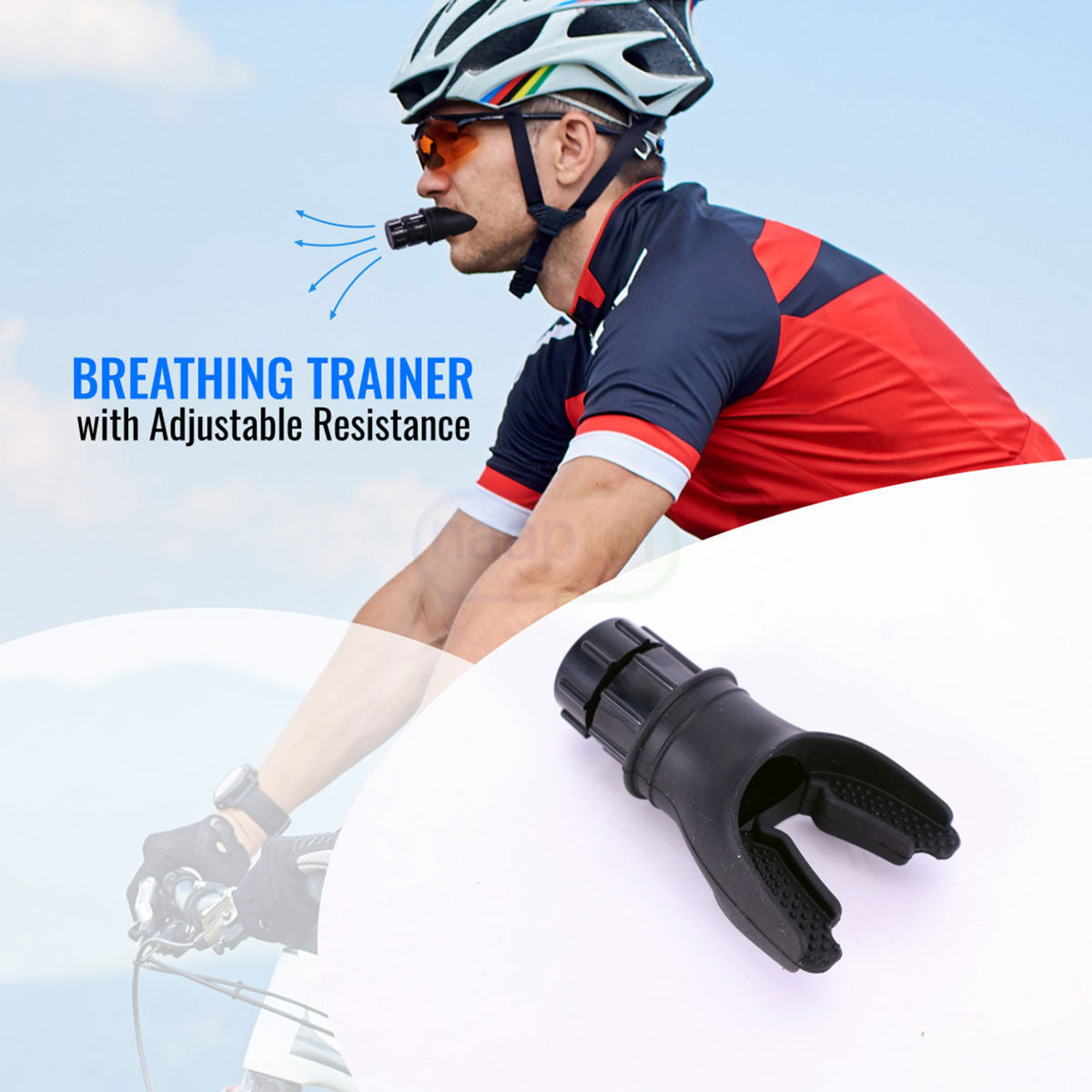 Breathing Trainer lungs exercise equipment ( Free Hand Greep )